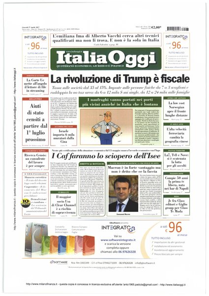 Italia oggi : quotidiano di economia finanza e politica